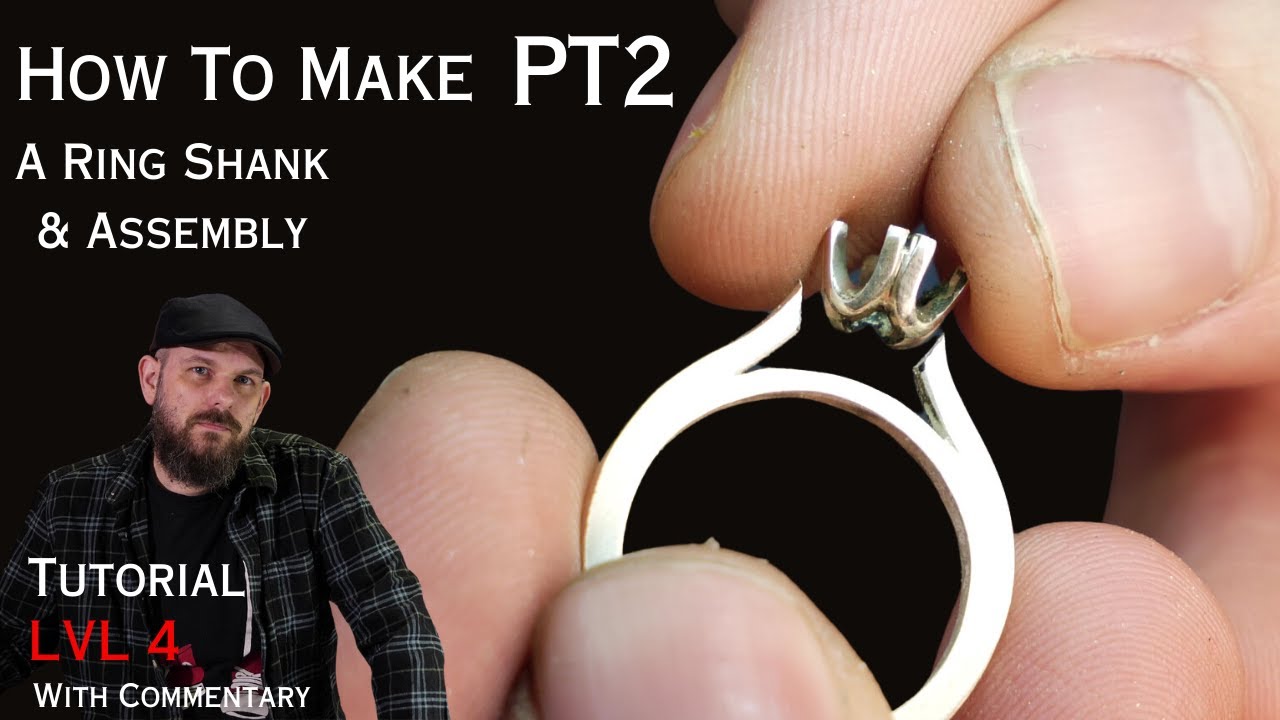 How to make a ring shank and stone setting Part 2