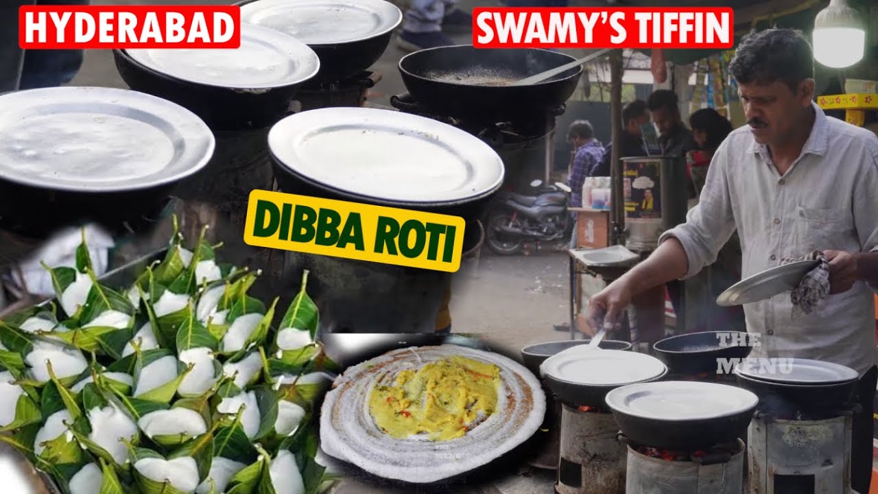 Swamy Tiffin Center | Early Morning Breakfast in Hyderabad Only Rs.40/- | Special Item Dibba Roti