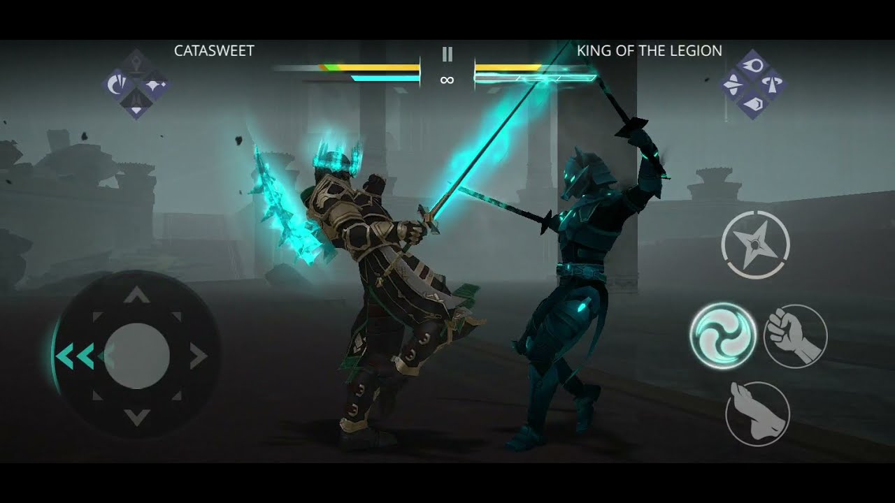 Shadow fight 3 King of the legion boss level 50 Marcus plane