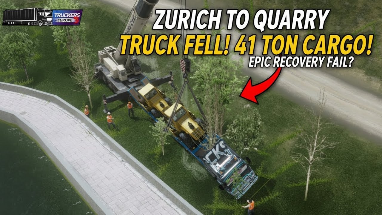 Mera Truck Khai Mein Gir Gaya! 😭 41 Ton Weight Recovery with Crane | TOEU3 Gameplay