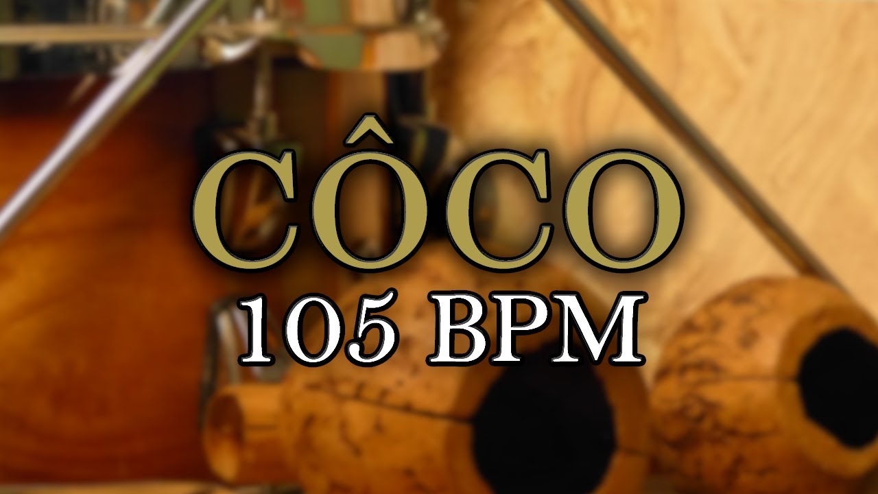Base percussiva para improviso, levada de coco, metrônomo 105 BPM | xaxado, forró, baião | bateria