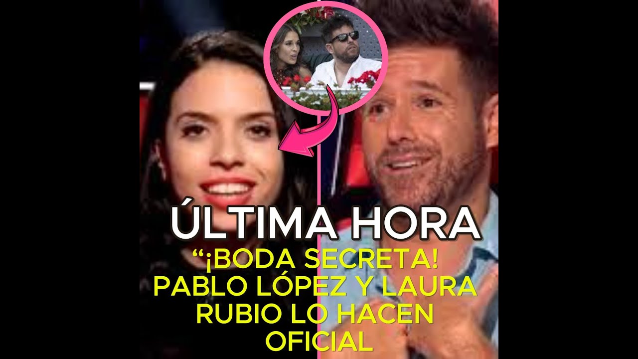 Pablo López y Laura Rubio: Una historia de amor discreta que culmina en boda secreta en Madrid