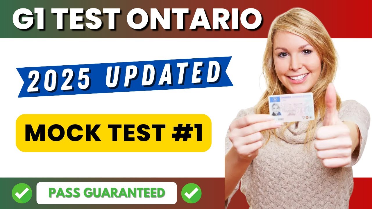 🚦 Ontario G1 Practice Test 2025 | Mock Test 1 | 📝 Updated Driving Questions