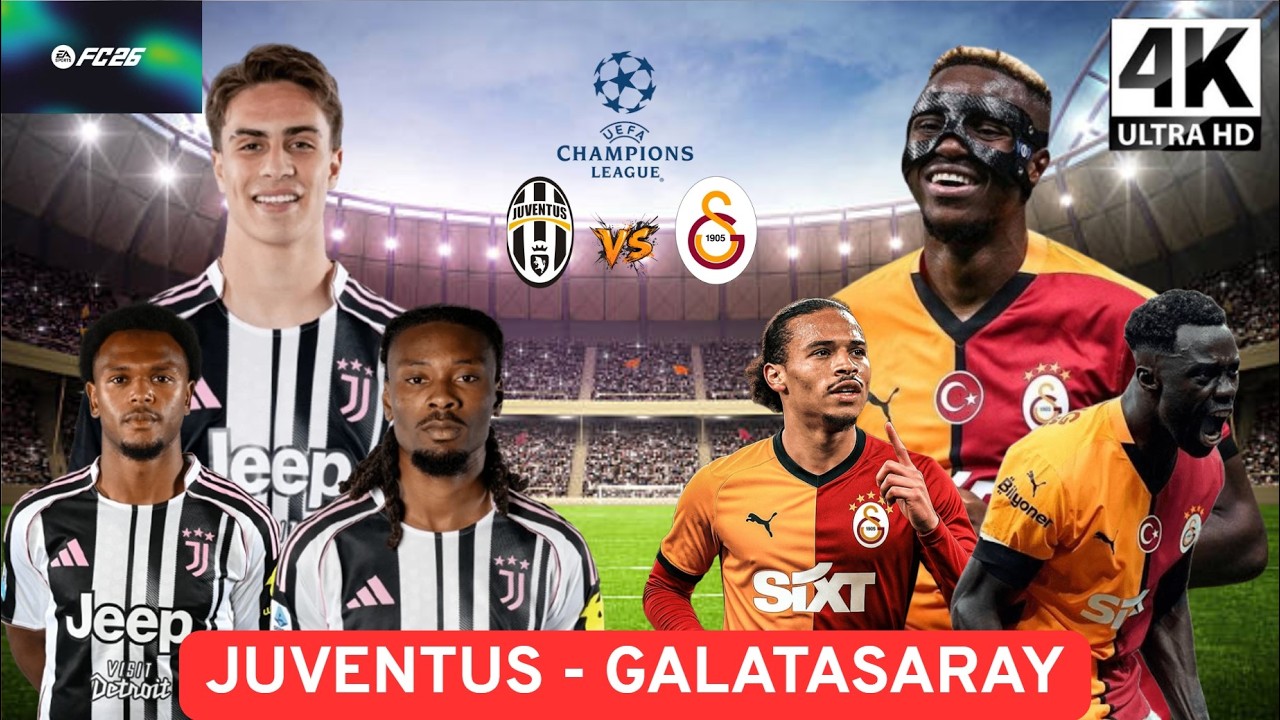 JUVENTUS - GALATASARAY ŞAMPİYONLAR LİGİ SON 16 MAÇI SİMULASYONU
