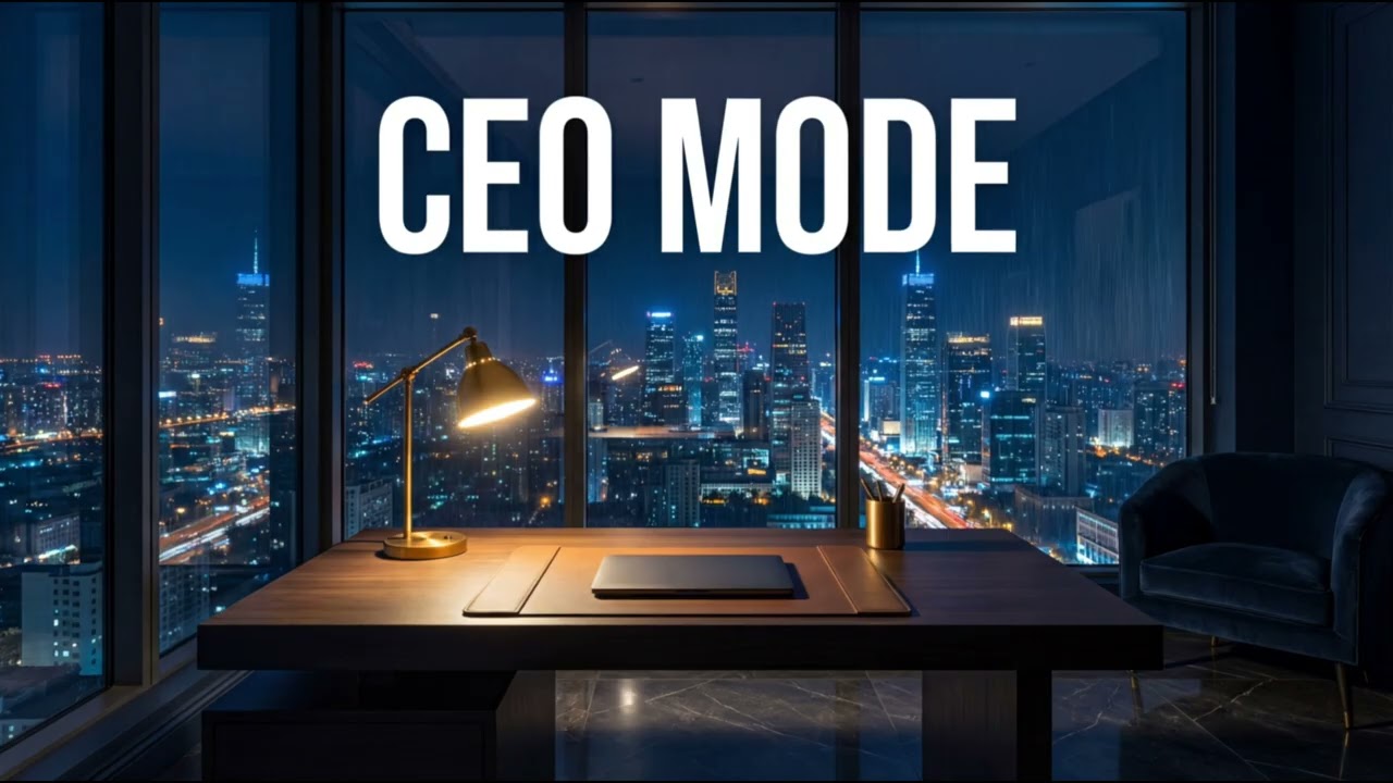 CEO Mode — Deep Focus Music for Work & Productivity | Night Office Ambience