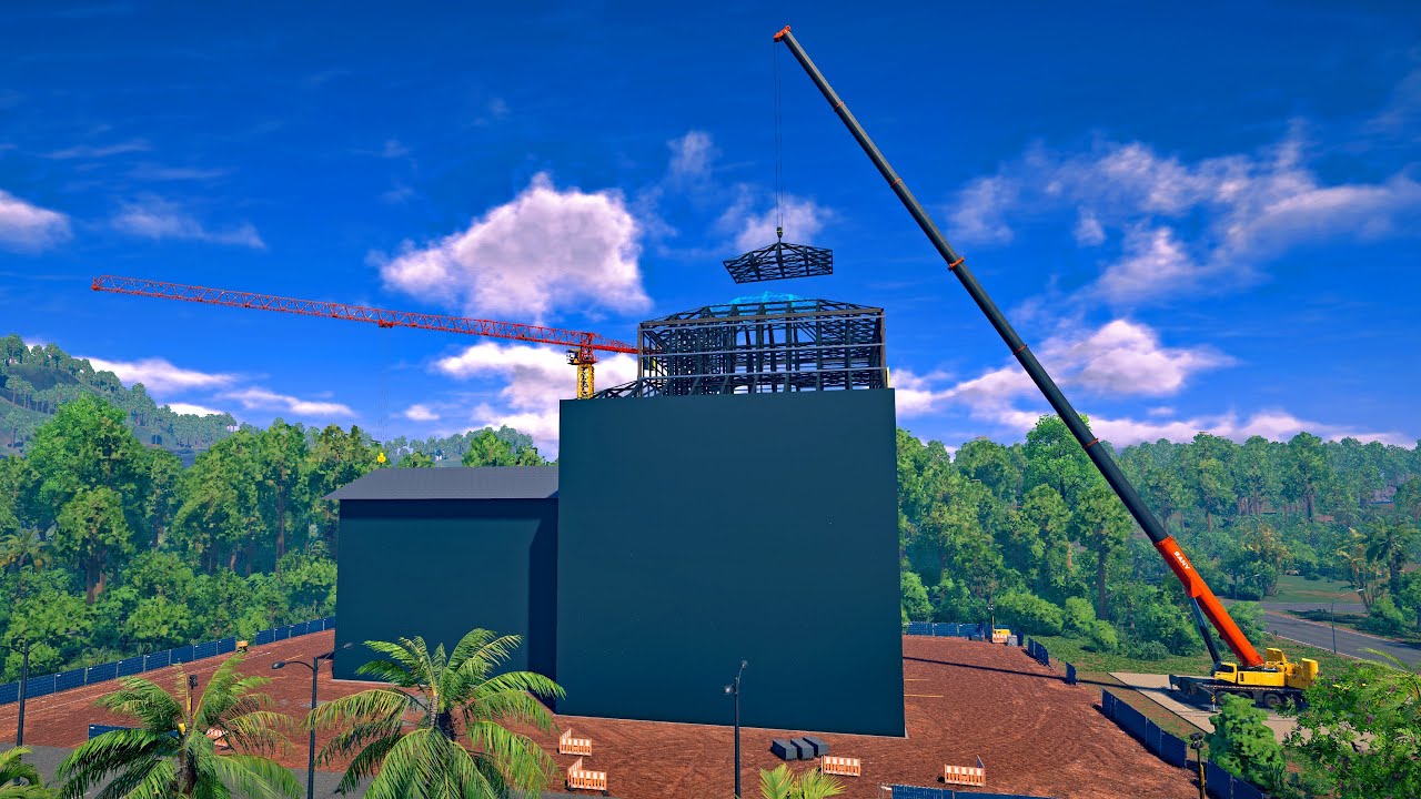 New Construction Simulator 2022 - Spaceport Expansion 017 - Vehicle AssemblyBuilding - Bau-Simulator
