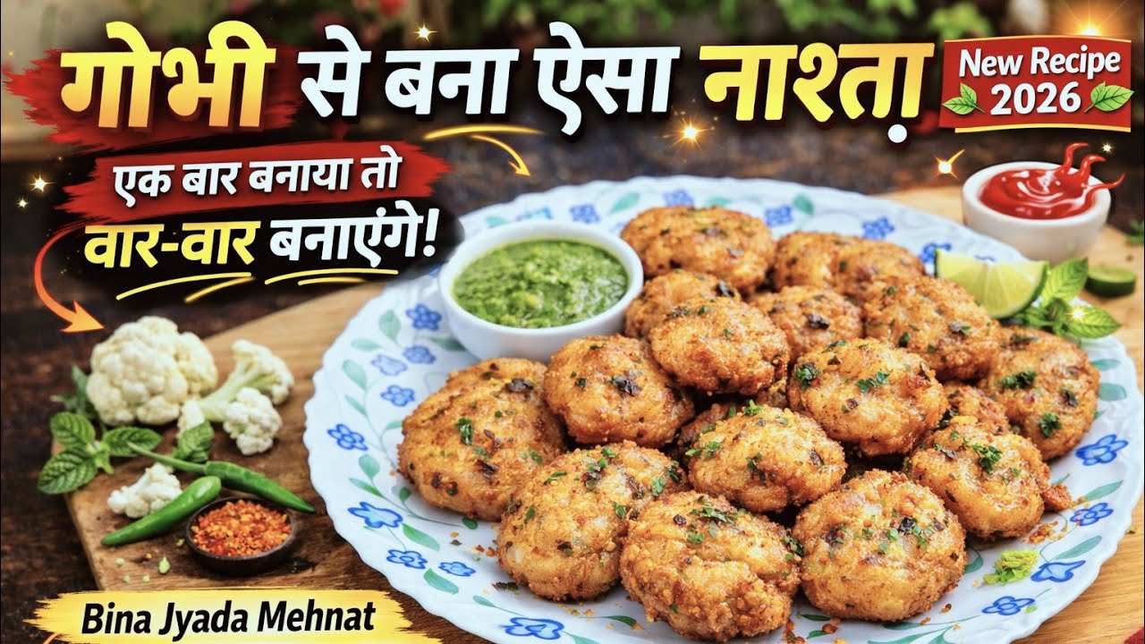 गोभी से बना ऐसा नाश्ता 😍 एक बार बनाया तो बार-बार बनाएंगे!