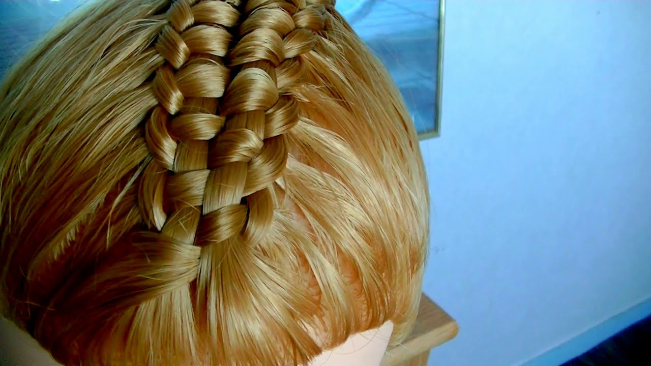 como hacer una Trenza pasacintas paso a paso