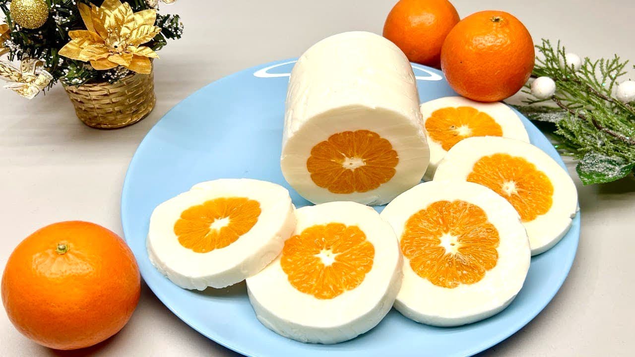 🍊 Десерт на Новый год МАНДАРИНЫ на снегу за 5 минут! НИКАКОЙ выпечки!