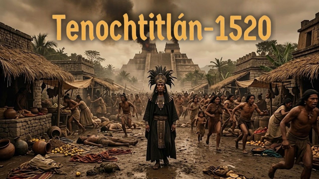 Así fue LA PLAGA QUE HUNDIÓ A LOS AZTECAS en 1520 (reconstrucción con IA)