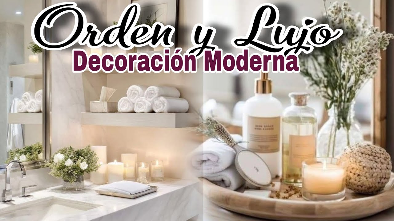 DECORACIÓN MODERNA 2026: Ideas de Bandejas decorativas para un Baño con Orden y Lujo Inmediato ✨️