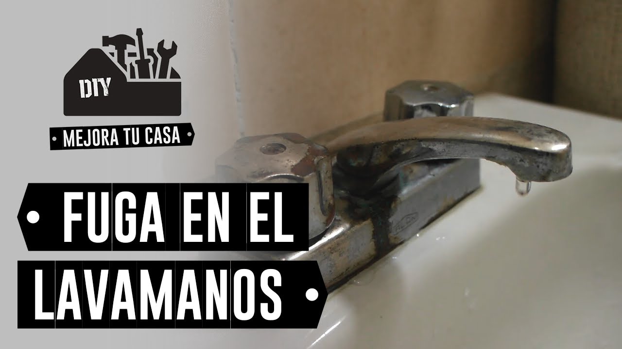 Cómo reparar una FUGA DE AGUA en el LAVAMANOS | MEJORA TU CASA DIY