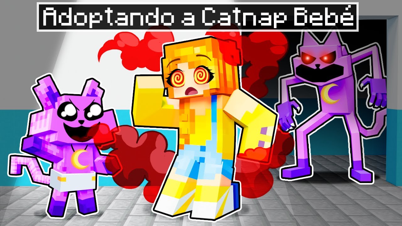 Adoptando a CATNAP BEBÉ en MINECRAFT