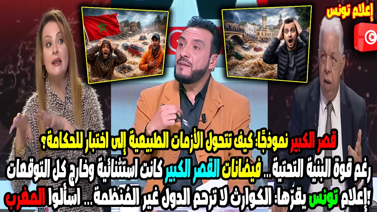 إعلام تونس يفاجئ المغاربة: هكذا واجه المغرب فيضانات قصر الكبير بسرعة قياسية