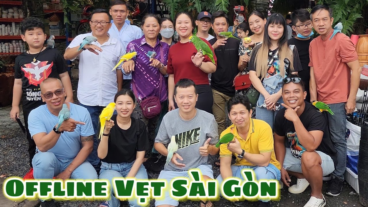 Hai Lúa lên Sài Gòn giao lưu Offline VẸT tại quán kiểng lá tiền tỉ Diệu Garden Coffee #parrot