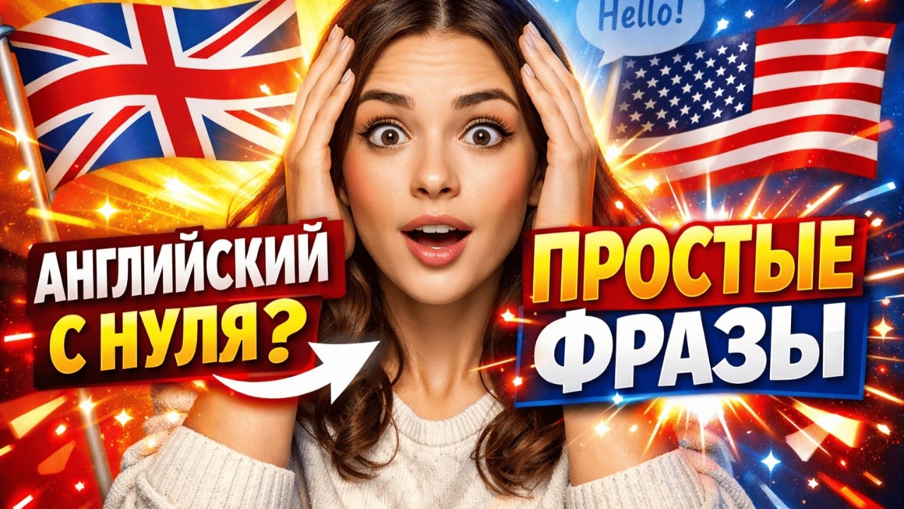 100% БАЗА АНГЛИЙСКОГО: ПРОСТЫЕ ФРАЗЫ НА КАЖДЫЙ ДЕНЬ