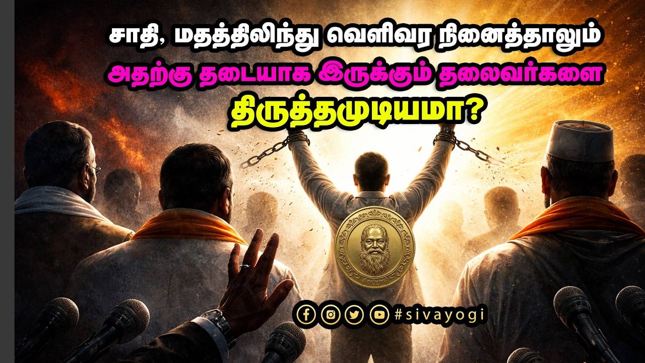 சாதி, மதத்திலிந்து வெளிவர நினைத்தாலும் அதற்கு தடையாக இருக்கும் தலைவர்களை திருத்தமுடியமா?