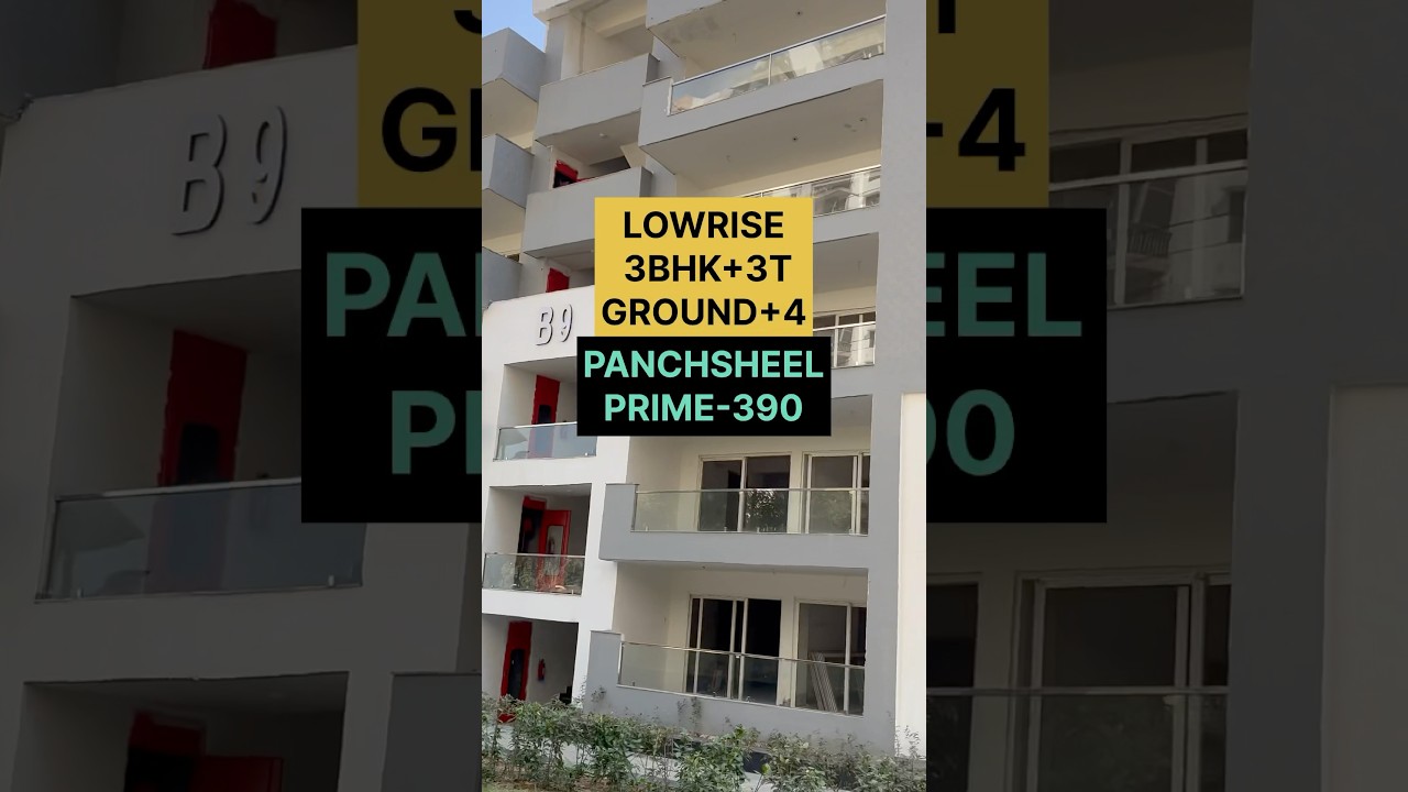 LOWRISE 3BHK FLATS IN GHAZIABAD NEAR NOIDA AND DELHI #lowriseflats #prime390 #3bhkflatsinghaziabad