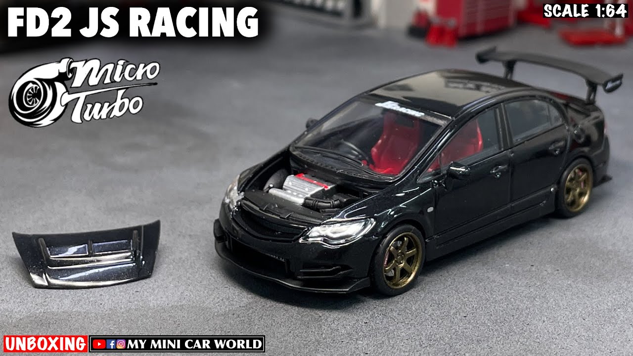 『МОЙ МИР МИНИ-МАШИН』РАСПАКОВКА МИКРО ТУРБО 1/64 FD2 JS RACING