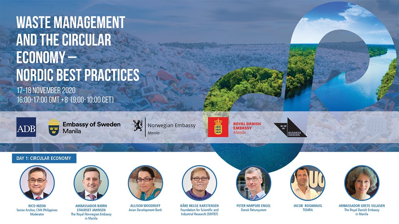 Webinar: Waste Management and the Circular Economy – Nordic Best Practices (Day 1)