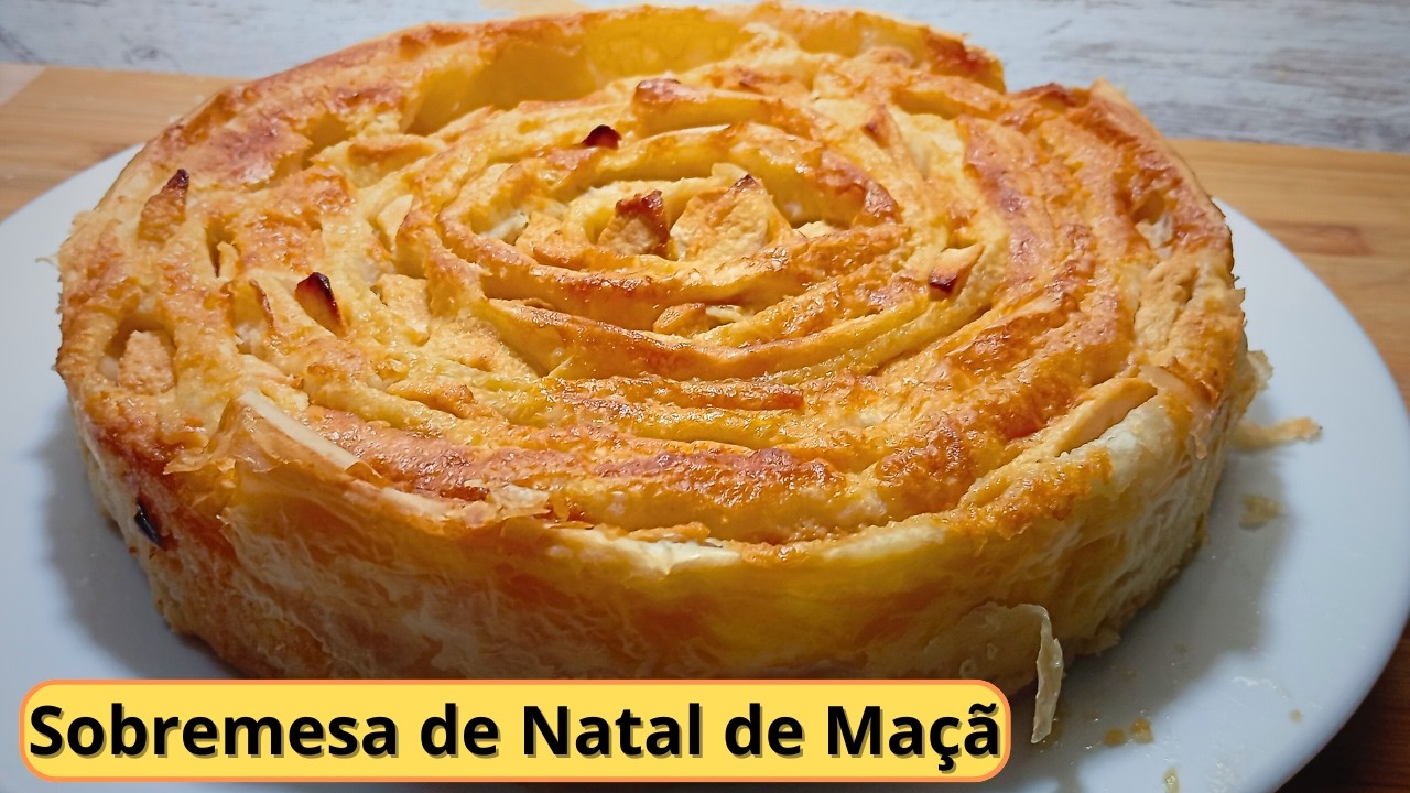 Torta de Natal de Maçã Como Nunca Viu [Receita Fácil]