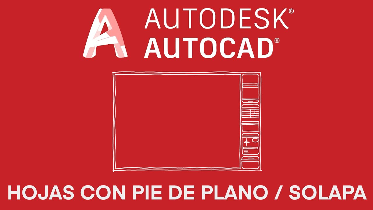 AutoCAD Hojas con pie de plano o solapa | Proyecto arquitectónico paso a paso #15