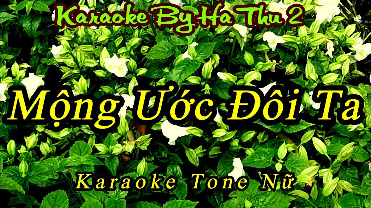 Karaoke Mộng Ước Đôi Ta | Tone Nữ | Karaoke By Ha Thu 2