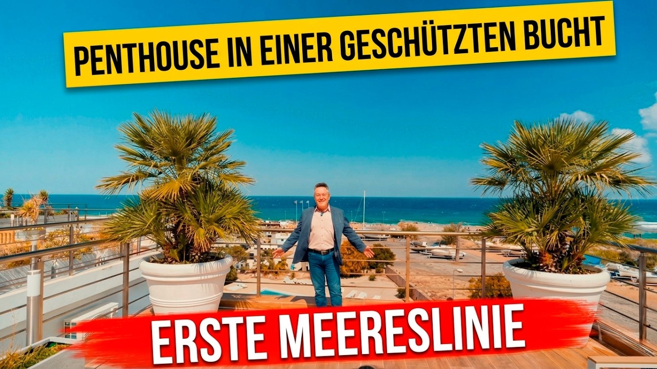 Nordzypern. Großzügiges Penthouse in erster Meereslinie