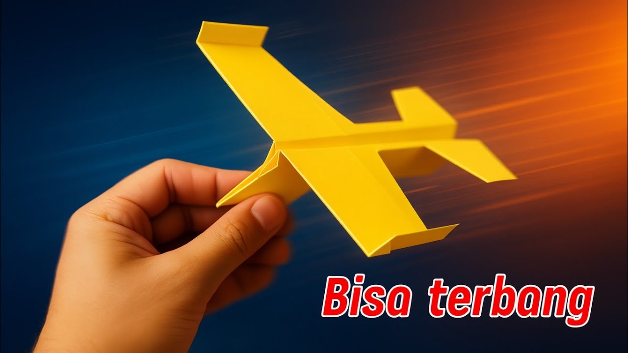 Origami pesawat luncur terbang jauh mudah cepat