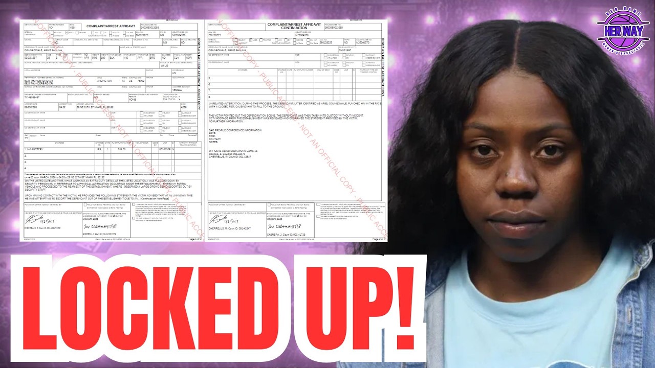 Arike Ogunbowale ARRESTED for PUNCHING MIAMI STRIPCLUB SECURITY GUARD After Unrivaled Championship!