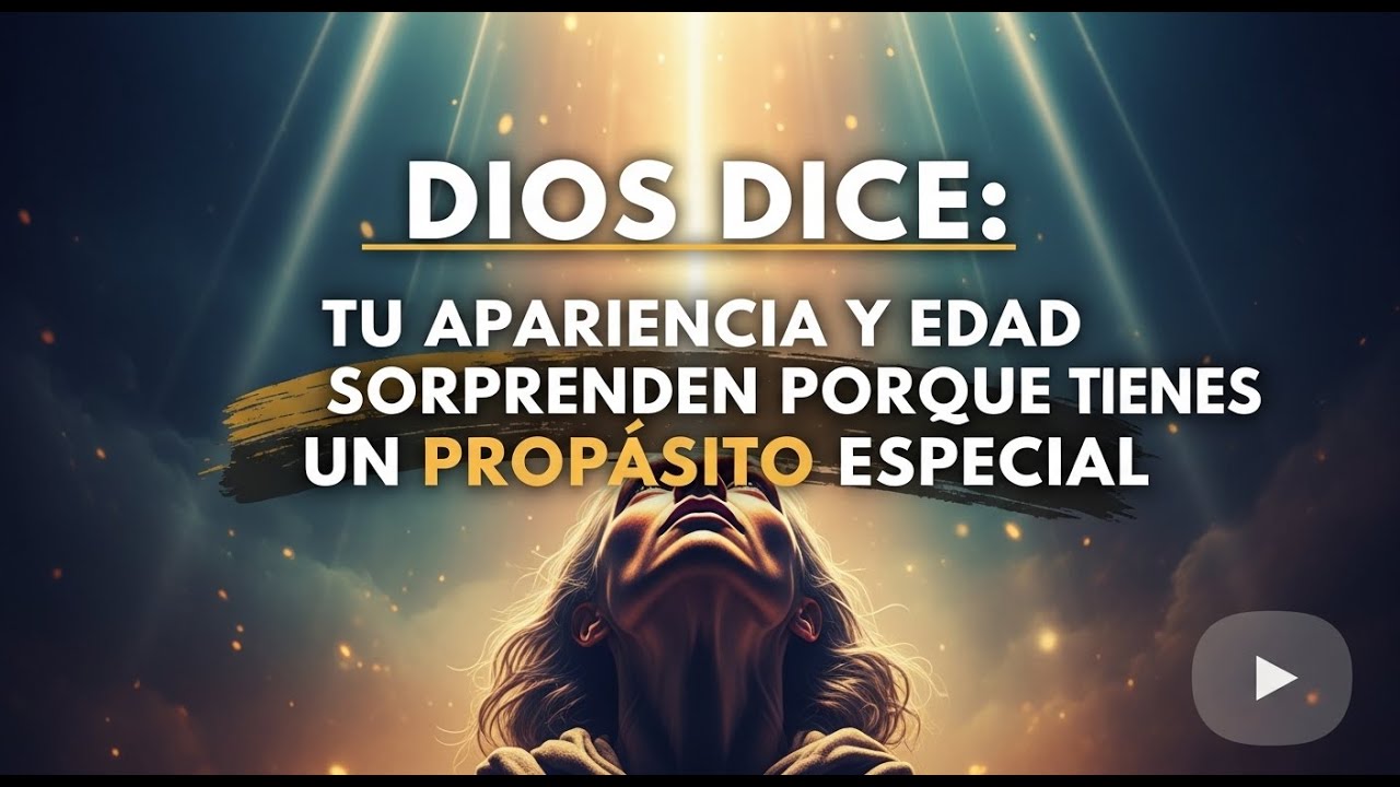 DIOS DICE: TU APARIENCIA Y EDAD SORPRENDEN PORQUE TIENES UN PROPÓSITO ESPECIAL