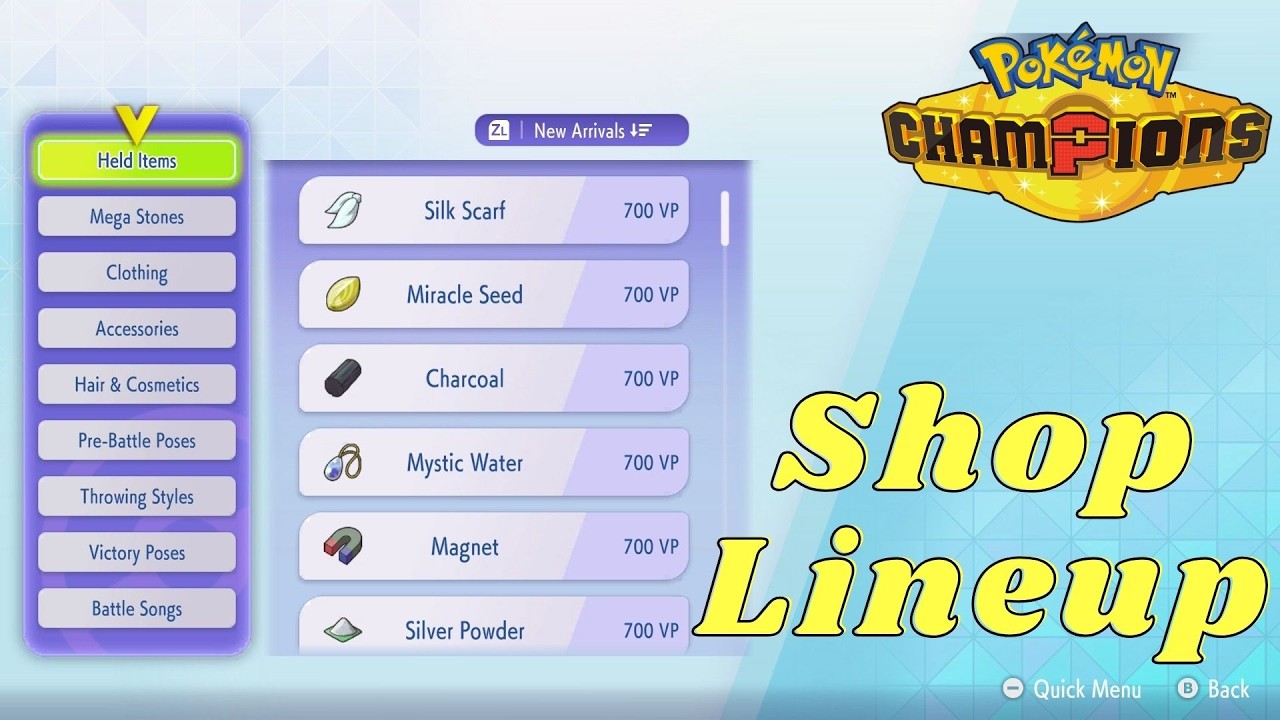 First Look at Pok&eacute;mon Champions Shop &mdash; Here&rsquo;s Everything You Can Buy!