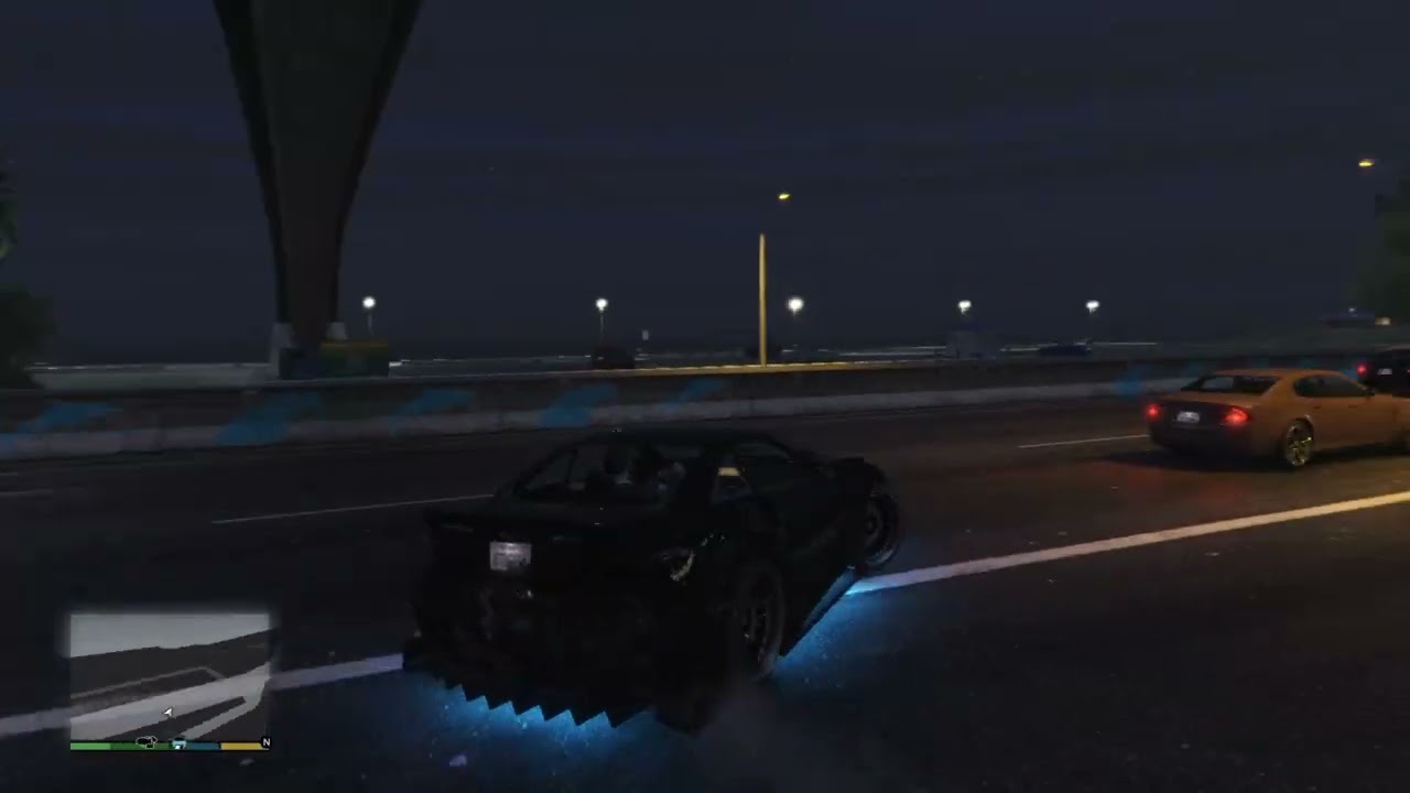 Grand Theft Auto V trying stunt jump