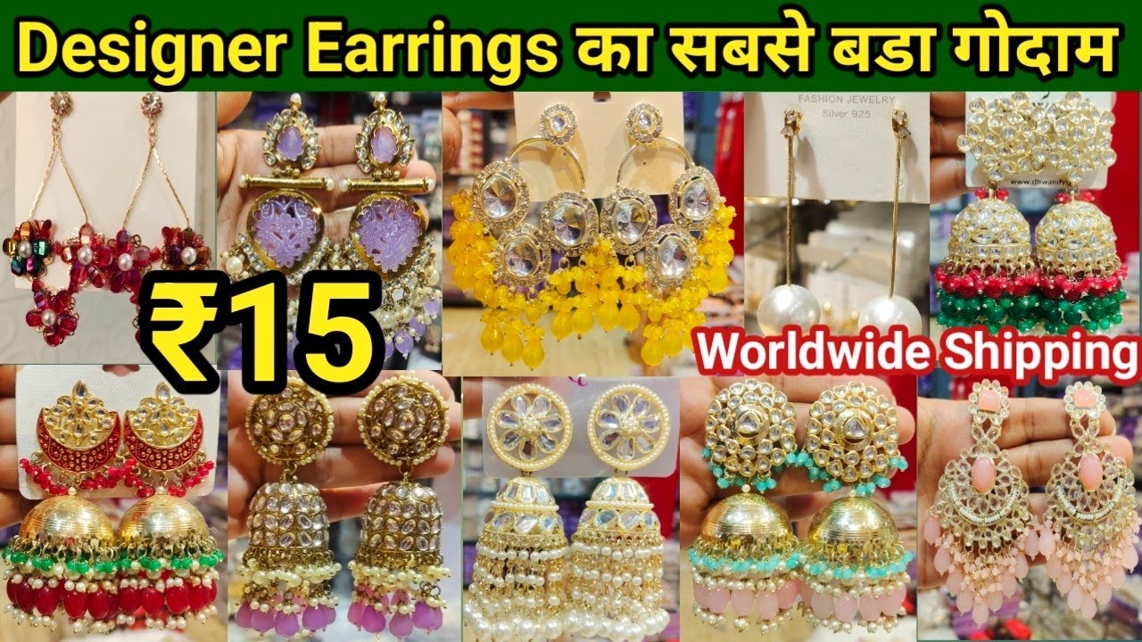 Latest Trending Designer Earrings Collection in Delhi with Price | Premium Quality Bridal Earrings