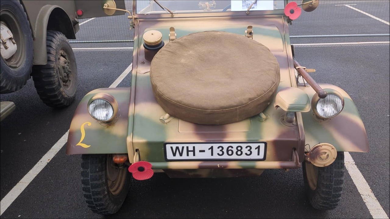 Volkswagen Type 82 Kübelwagen, close up at Tiger Day Spring 2024, Bovington Tank Museum