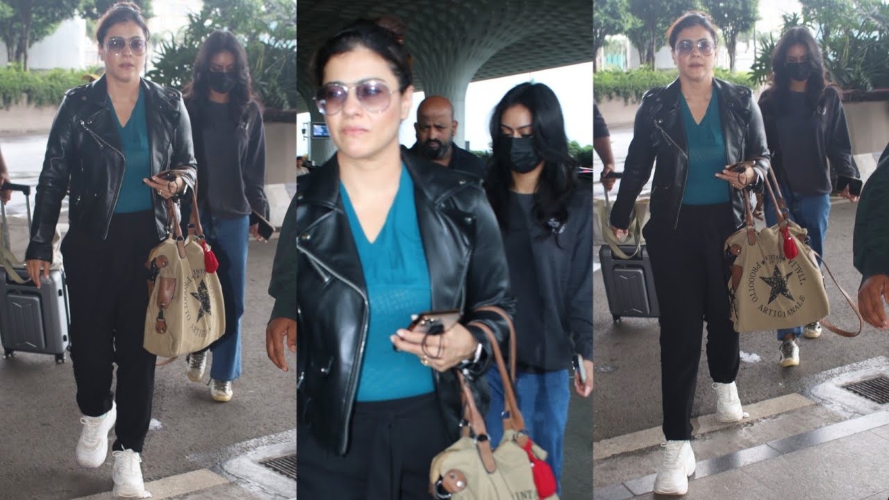 Mom & Daughter Love💗 Nysa Devgan & Kajol Devgan Travel together as they were spotted at Airport 😍💖📸
