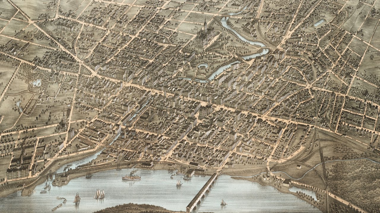 Hartford Connecticut History and Cartograph (1877)