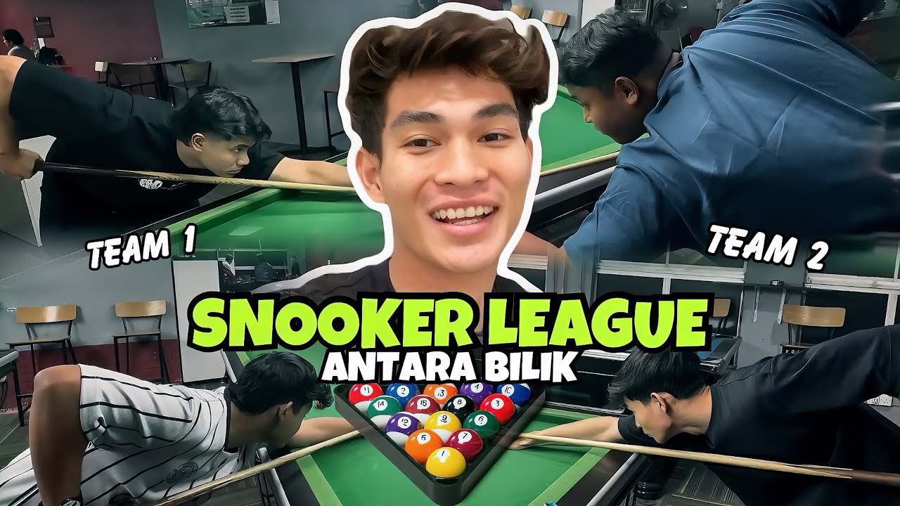 4 SEKAWAN BELAJAR MAIN SNOOKER 🎱 KAMI ADA TOURNAMENT BILIK LAWAN BILIK🛌