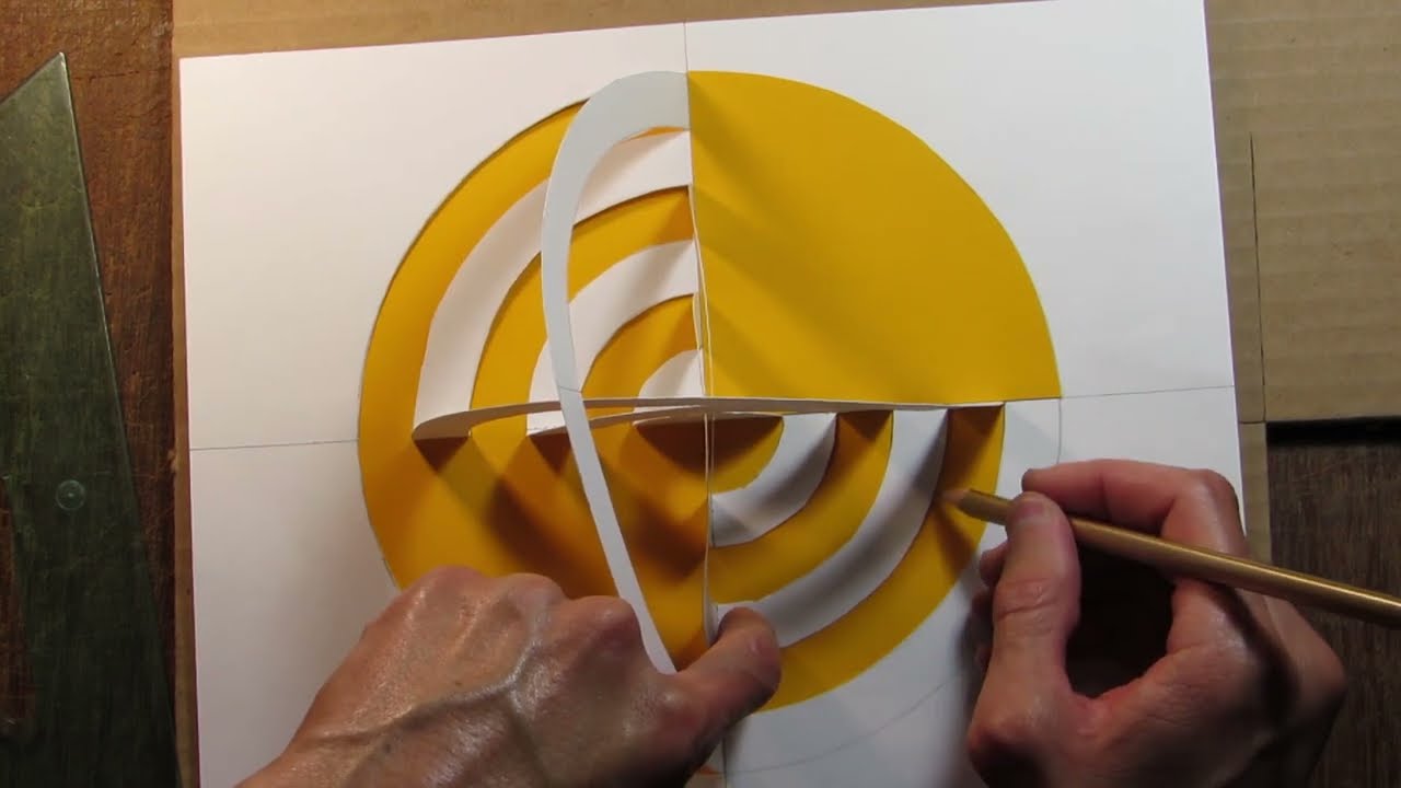 como hacer maqueta tridimensional parte 2. maqueta a base de planos. maqueta circulos. maquetas.