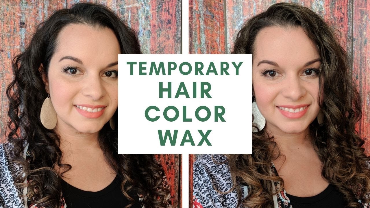 Temporary Hair Color Wax Curly Hair