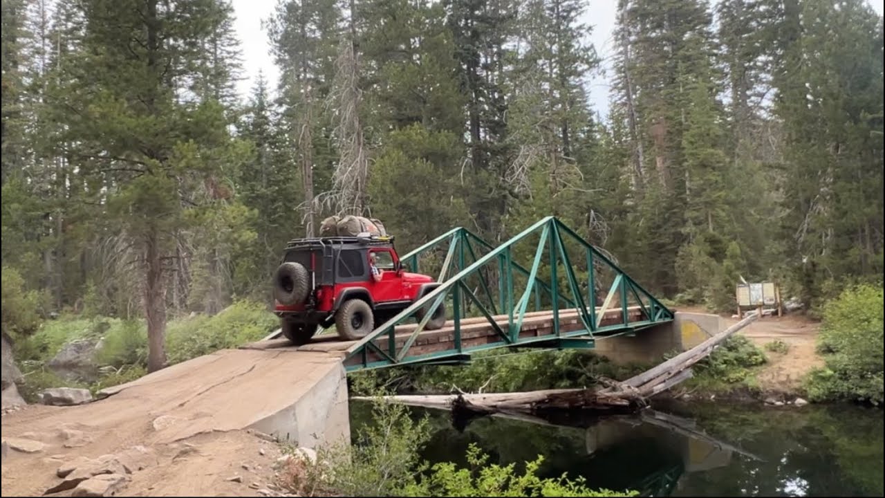 Jeep wrangler TJ off-road on the Rubicon