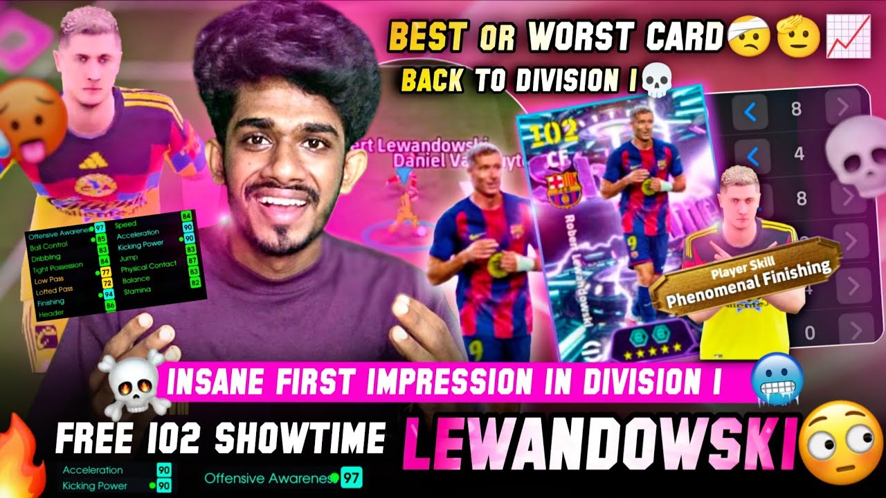 Free 102 Show Time Lewandowski🥶insane First impression 📈😍🤕Best or Worst Free Card👀in Efootball 26 🔥🔥