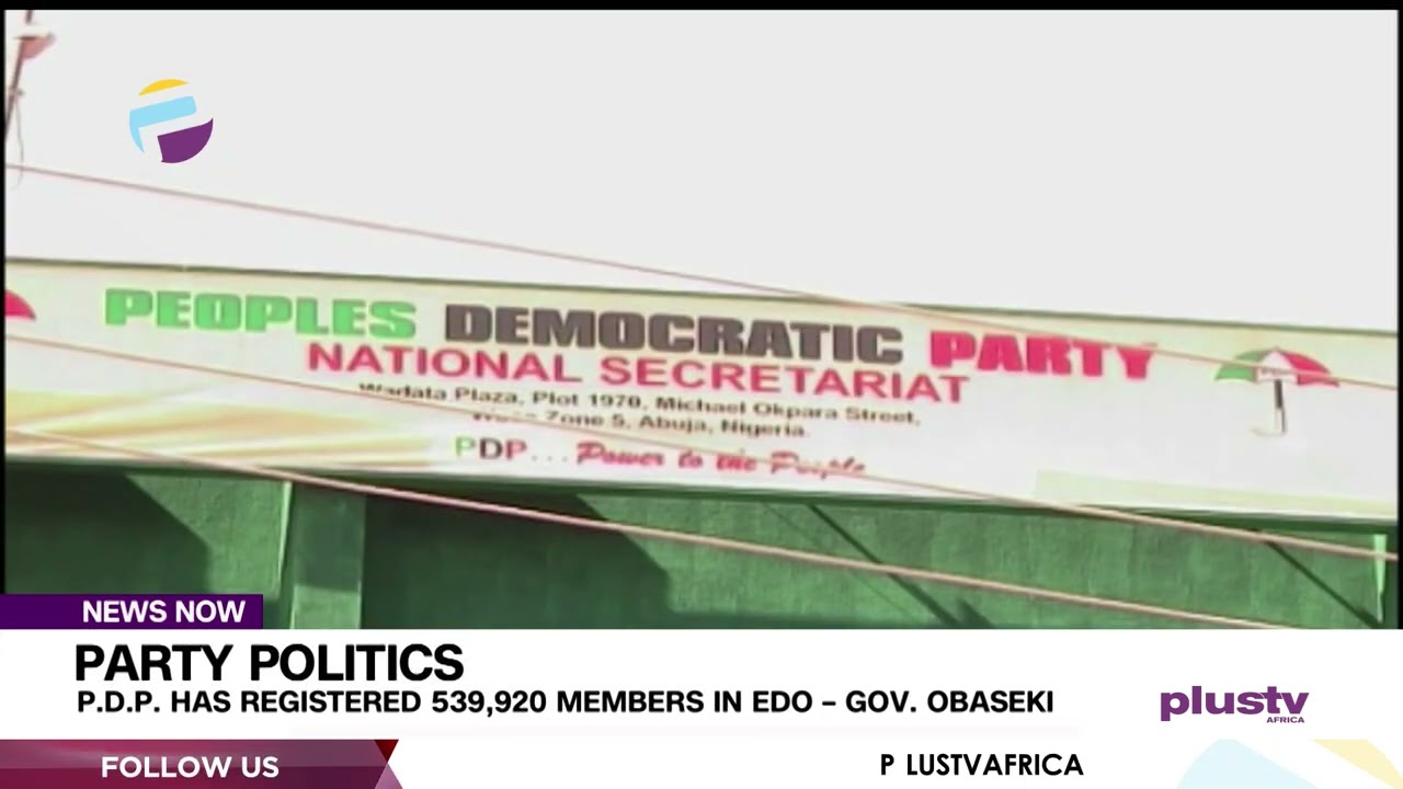 Party Politics: P.D.P. Has Registered 539,920 Members In Edo - Gov. Obaseki | NEWS