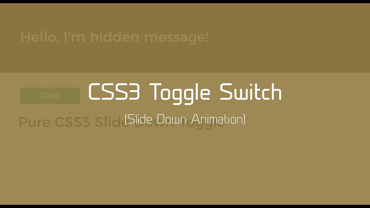 CSS Toggle Switch | HTML & CSS