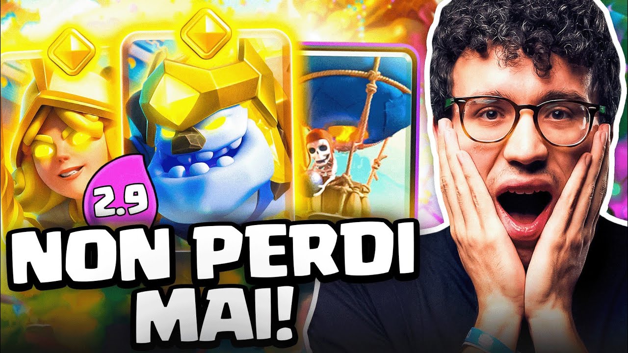 100% WINRATE CON LOON CYCLE 2.9 DI FAN CON GOLEMINO EROE! - CLASH ROYALE ITA