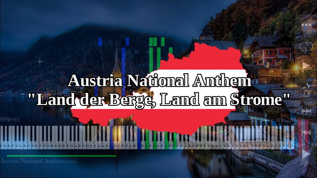 Austria National Anthem | Land der Berge, Land am Strome - Piano