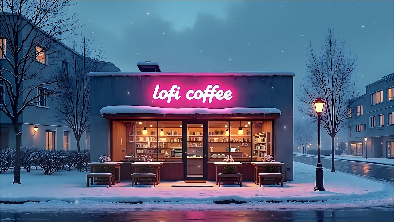 Focus. No Noise. Just Progress ❄️ Winter Cafe Lofi for Study,Work & PRODUCTIVITY