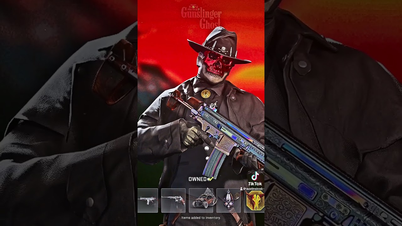 GUNSLINGER GHOST PRO PACK  7 BUNDLE IN MODERN WARFARE 2! 😈🔥