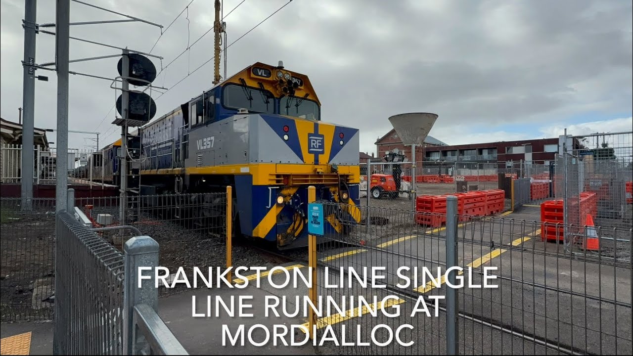 Frankston Line Single Line Running at Mordialloc
