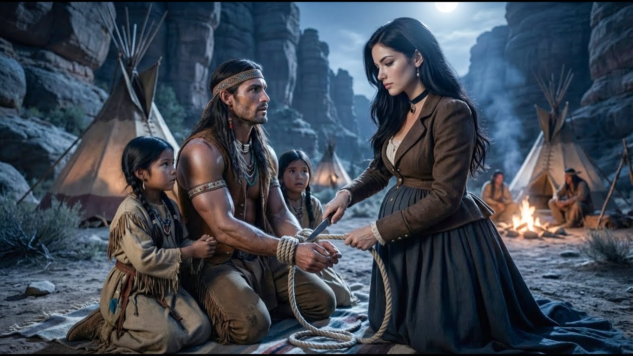 Rejected While Pregnant, She Quietly Saved an Apache Warrior and His Daughter from a Deadly Trap.